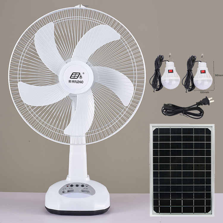 16 Inch Rechargeable Table Solar Fan